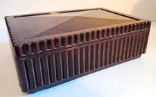 BOITE BAKELITE MARRON ART DECO