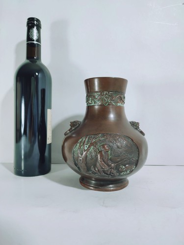 Vase bronze début - vase, hu