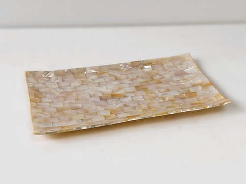 Nacre plateau rectangulaire - -,