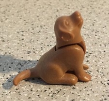 Playmobil Chien de chasse brun chiot assis spare part Ersatzteil
