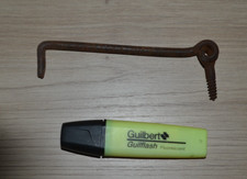 Ancien contrevent, crochet de porte, en métal et à visser (13cm)