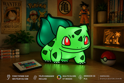 Lampe led bulbizarre pokémon - lampe,