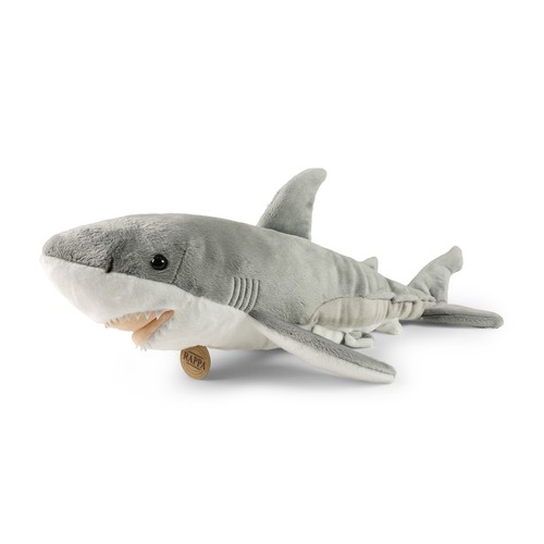 Peluche requin blanc cm - blanc,
