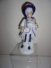 Victorian Figurine Blue Flower