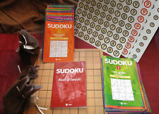 SUDOKU - PLANCHE DE JEUX ET CHIFFRES EN BOIS  + 58 livrets de 20 grilles