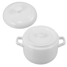 Marmite en céramique blanche