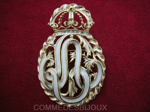 Broche arabesque couronne - "arabesque, couronne"