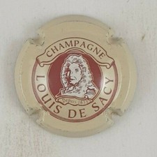 capsule champagne LOUIS DE SACY n°3 crème et bordeaux