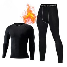 Sous Vêtement Thermique Homme Hiver Ensemble Ou Unité Sport Fitness Compression
