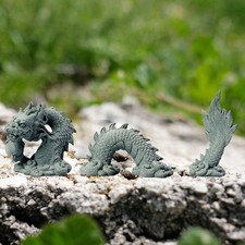 Ensemble de statues de dragon pour aquarium, aménagement paysager, figurine de
