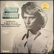 JOHNNY HALLYDAY Le pénitencier Disque de platine  LP Impact 33T