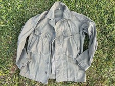 Ancienne Veste Vieux Tissus Vert Militaire ? Boutons Étoiles Veste Travail 