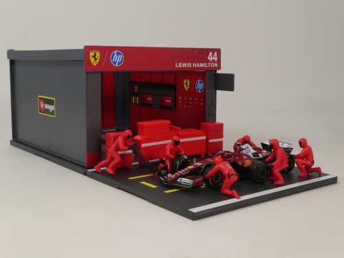 Burago pit pass garage ferrari - burago,