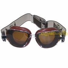 Lunettes Baruffaldi Inte 259 IN Laiton Verres Claires Coussin En Cuir / Chocolat