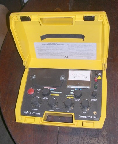 Ohmmeter edgcumbe metrohm 18c - metrohm,