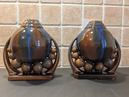 Rare paire vases art déco - rare, de