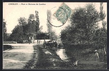 CPA Chesley, Pont et Ruisseau du Landion 