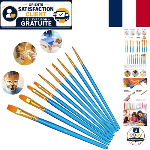 Pinceaux artiste nylon 10 - pinceaux,