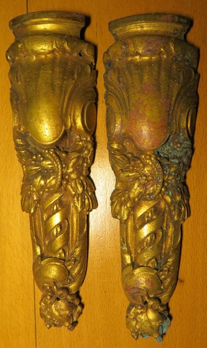 Garniture ancienne bronze pied - bronze,