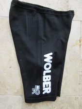 Cuissard cycliste WOLBER SPIDEL KOPA HEURTEFEU vintage noir short laine 3 M
