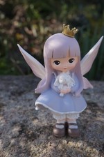 TPA012 C    FIGURINE  BEBE FEE FAIRY FILLE VIOLETTE   ANGE MANGA ENFANT   K-POP
