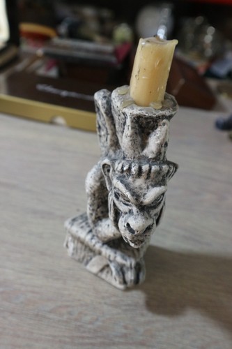Bougeoir platre forme de - forme,