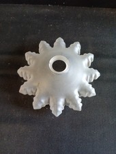 Ancien abat jour opaline Granité Monte et baisse Lustre Suspension Diam. 27cm