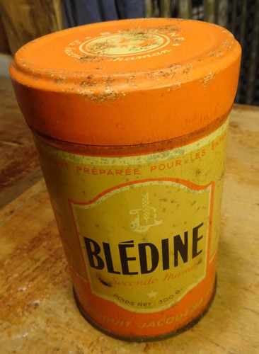 Ancienne boite tôle blédine - boite,