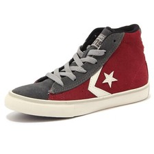 4942U sneaker bimbo CONVERSE bordeaux/grigio scarpa shoe kid