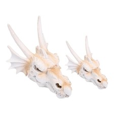 Statue de crâne de tête de dragon, décoration d'aquarium, décor