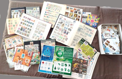 Lot timbres français et - lot,