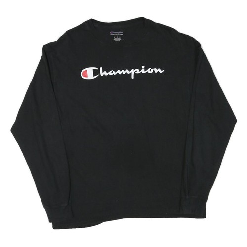 Champion noir hommes shirt - t-shirt, l