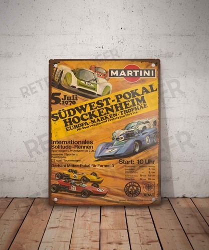 Plaque métal vintage - , course
