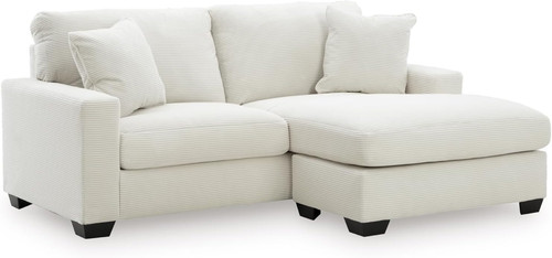 Ammon casual white sofa - white, chaise