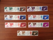 1966 Lancement 1 er satellite Hammaguir 14 Valeurs MNH ** Grande serie coloniale