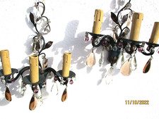 Paire appliques pampilles