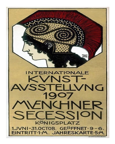 Vintage art nouveau exposition - vintage,
