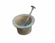 Ancien ensemble mortier et