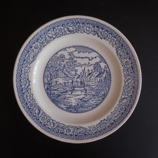 Assiette plate céramique faïence BP art nouveau Belle époque France N4313