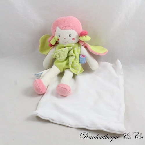 Doudou mouchoir poupée sucre - mouchoir,