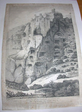 Gautier-Dagoty. Coupe du Cratère de Montbrun Montélimar. XVIIIè S.