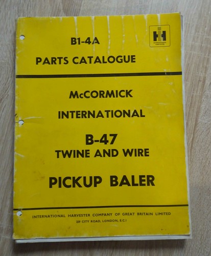 Cormick baler b47 parts - mc,