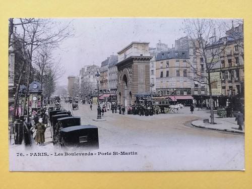 Cpa paris les boulevards - paris, porte