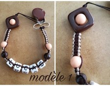 Attache sucette personnalisée