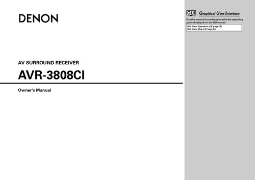 Denon avr 3808ci - av, receiver
