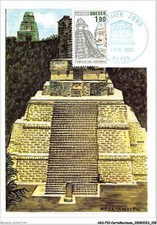 AGSP10-0686-CARTE MAXIMUM - PARIS 1986 - UNESCO - temple de TIKAL - GUATEMA