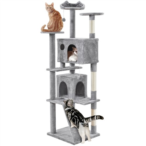 Arbre chat en peluche - en,