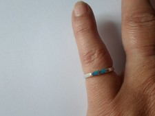 bague en argent massif, duo de