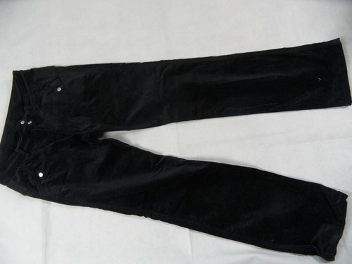 Pantalon velours noir elle - velours,