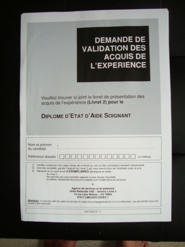 Livret vae aide soignante - livret, 2